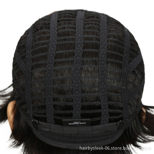Wholesale wigs Ombre Color Full Machine Made Cheap Short Bob Wig Remy Straight Hair Brazilian Human Hair Wigs for Black women